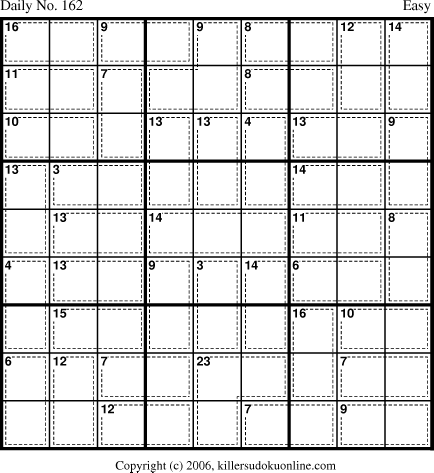 Killer Sudoku for 6/6/2006