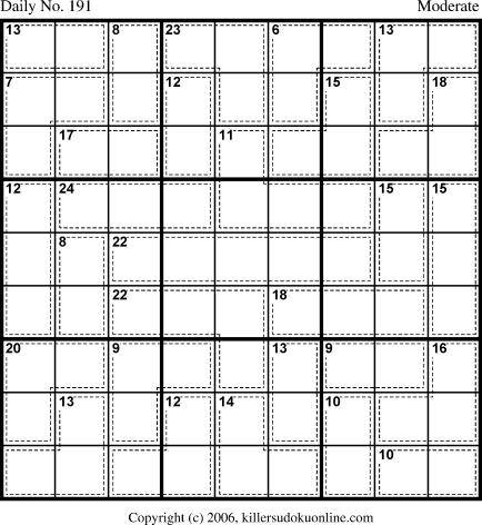 Killer Sudoku for 7/5/2006