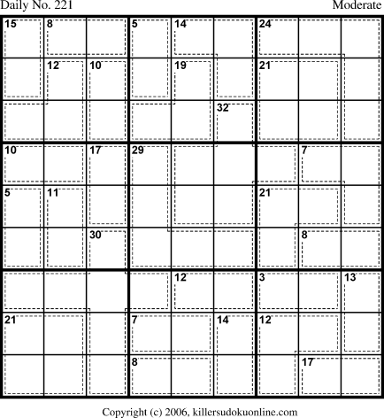 Killer Sudoku for 8/4/2006