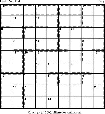 Killer Sudoku for 5/9/2006