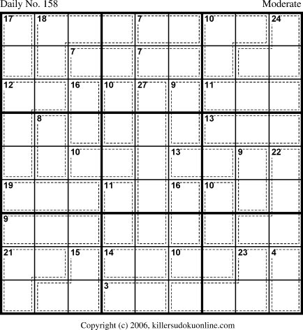 Killer Sudoku for 6/2/2006