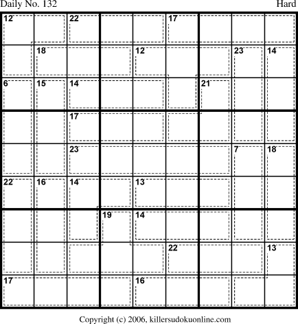 Killer Sudoku for 5/7/2006
