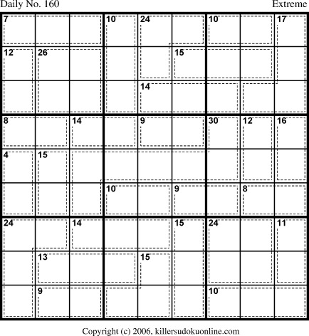 Killer Sudoku for 6/4/2006