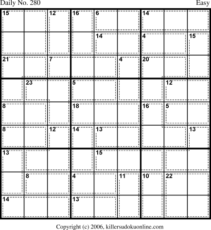 Killer Sudoku for 10/2/2006