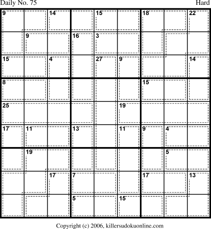 Killer Sudoku for 3/11/2006