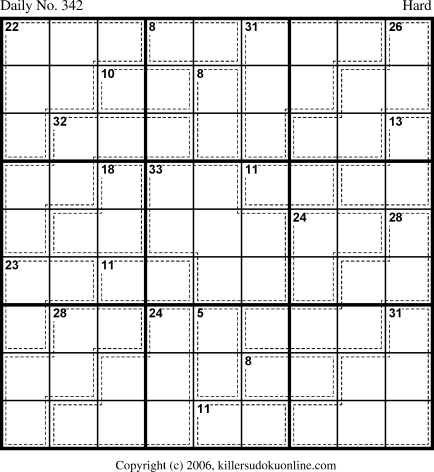 Killer Sudoku for 12/2/2006
