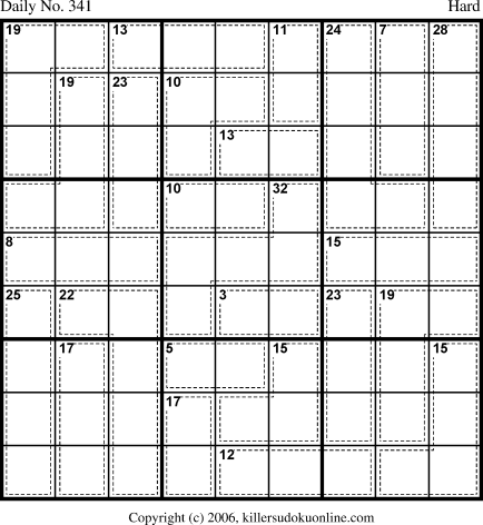 Killer Sudoku for 12/1/2006