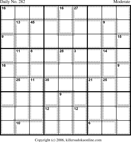 Killer Sudoku for 10/4/2006