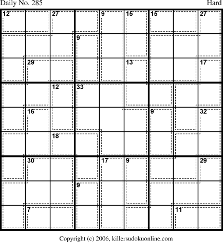 Killer Sudoku for 10/7/2006