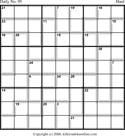 Killer Sudoku for 3/31/2006