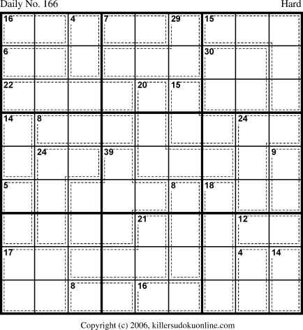 Killer Sudoku for 6/10/2006