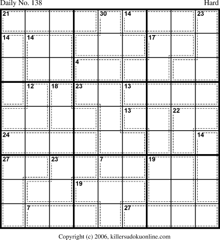 Killer Sudoku for 5/13/2006