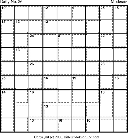 Killer Sudoku for 3/22/2006
