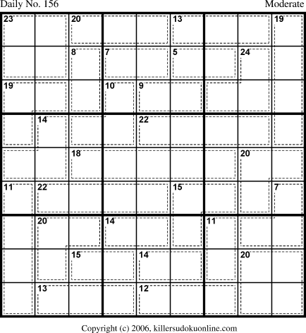 Killer Sudoku for 5/31/2006