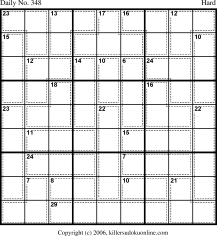 Killer Sudoku for 12/8/2006