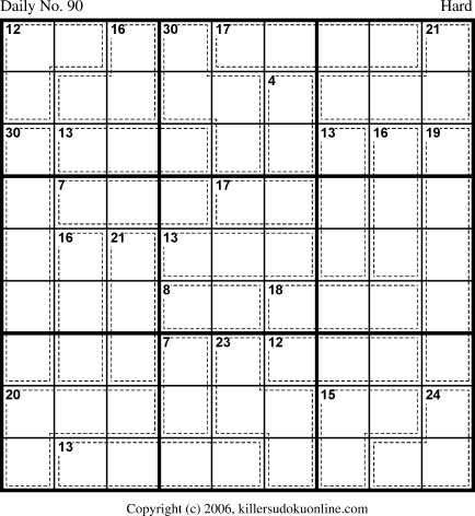Killer Sudoku for 3/26/2006