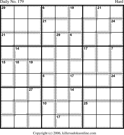 Killer Sudoku for 6/23/2006
