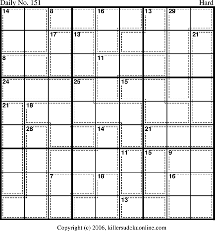 Killer Sudoku for 5/26/2006