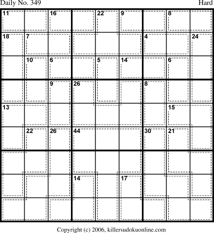 Killer Sudoku for 12/9/2006