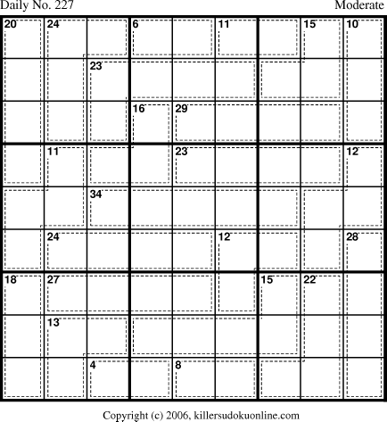 Killer Sudoku for 8/10/2006