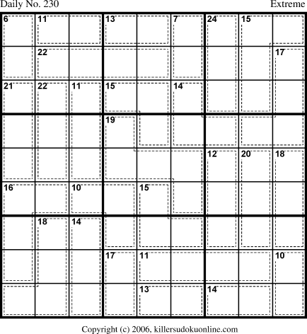 Killer Sudoku for 8/13/2006