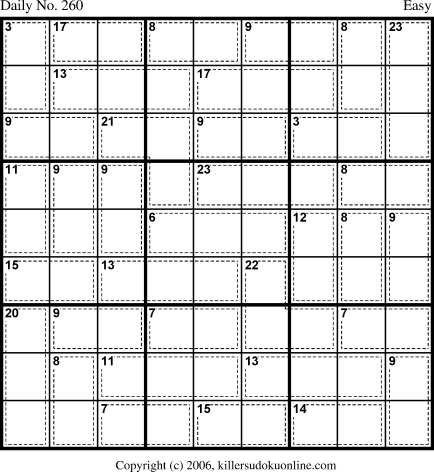 Killer Sudoku for 9/12/2006