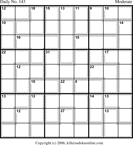 Killer Sudoku for 5/18/2006