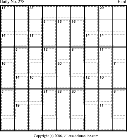Killer Sudoku for 9/30/2006