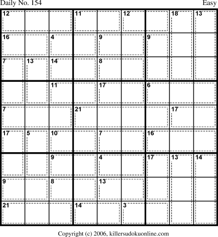 Killer Sudoku for 5/29/2006