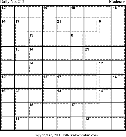 Killer Sudoku for 7/29/2006