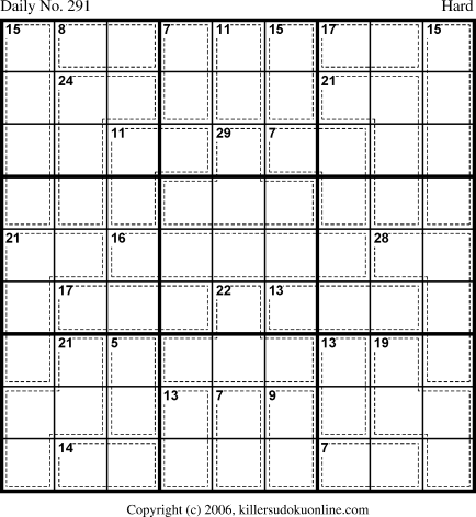 Killer Sudoku for 10/13/2006