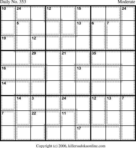 Killer Sudoku for 12/13/2006