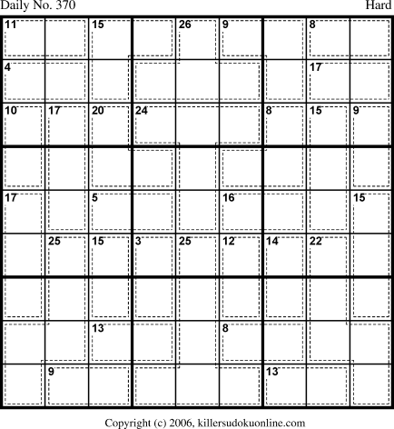 Killer Sudoku for 12/30/2006
