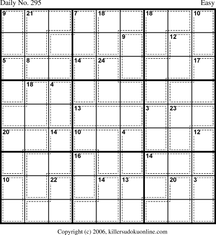 Killer Sudoku for 10/17/2006
