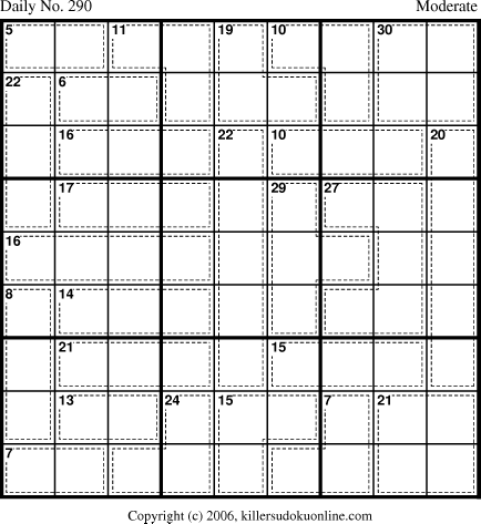Killer Sudoku for 10/12/2006