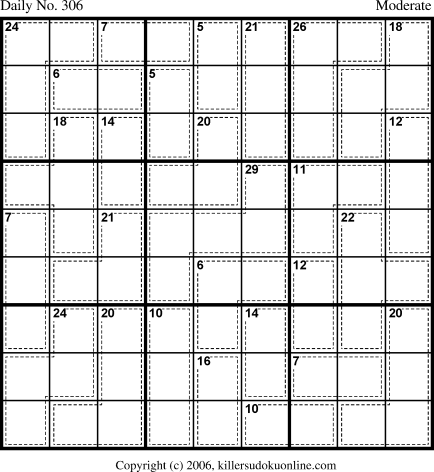 Killer Sudoku for 10/28/2006