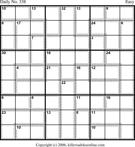 Killer Sudoku for 11/28/2006