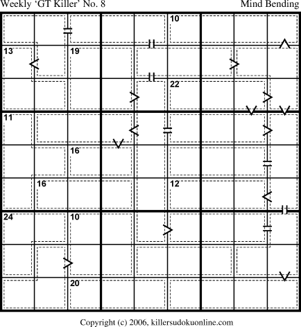 Killer Sudoku for 6/5/2006
