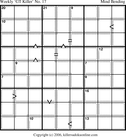 Killer Sudoku for 8/7/2006