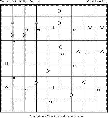 Killer Sudoku for 8/21/2006