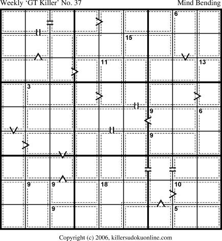 Killer Sudoku for 12/25/2006