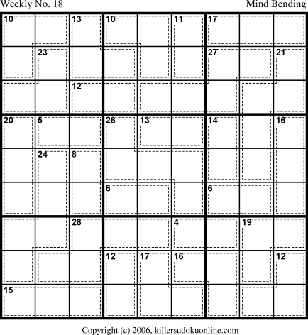 Killer Sudoku for 5/8/2006