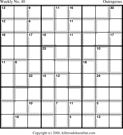 Killer Sudoku for 10/9/2006