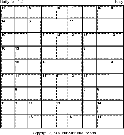 Killer Sudoku for 6/5/2007