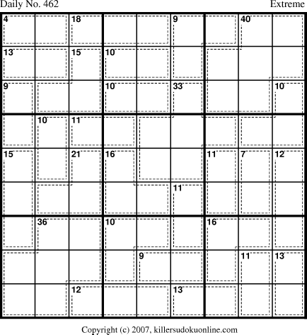 Killer Sudoku for 4/1/2007
