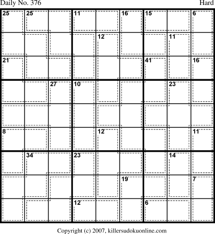 Killer Sudoku for 1/5/2007