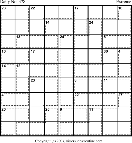 Killer Sudoku for 1/7/2007