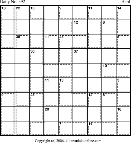 Killer Sudoku for 1/21/2007