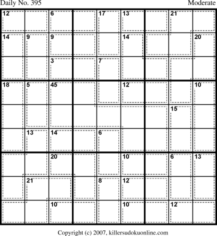 Killer Sudoku for 1/24/2007