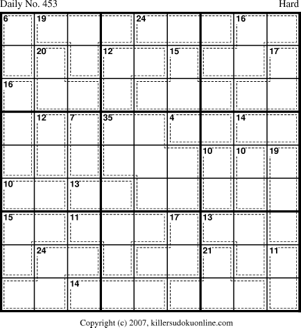 Killer Sudoku for 3/23/2007
